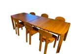 Vintage eettafel Rainer Daumuller- Hirtshals Savvaerk, Huis en Inrichting, Ophalen, Gebruikt, 200 cm of meer, 50 tot 100 cm