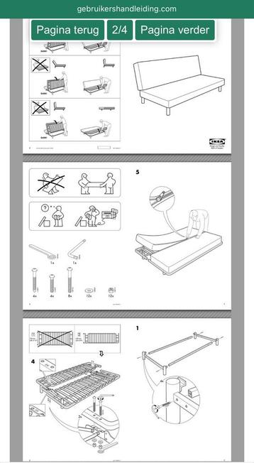 Slaapbank Ikea Beddinge grijsblauw - afbeelding 5