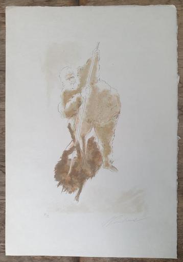 Jean Peschard - Colère - Litho Handgesign. beschikbaar voor biedingen