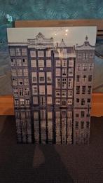 Amsterdamse Grachtenpanden Print op glas, Huis en Inrichting, Ophalen, Minder dan 50 cm, Minder dan 50 cm, Print