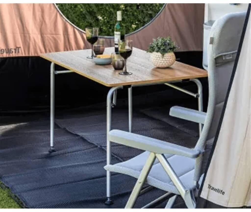 TRAVELLIFE SORRENTO 80 tafel bruin, Ophalen of Verzenden, Nieuw, Minder dan 5 meter, Opvouwbaar