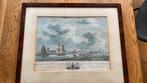 Haven van Zierikzee, ingekleurde ets of gravure, Antiek en Kunst, Kunst | Etsen en Gravures, Ophalen of Verzenden