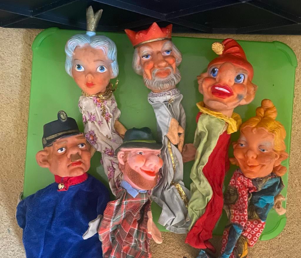 22 Handpoppen / poppenkastpoppen, Ophalen of Verzenden, Gebruikt, Overige typen