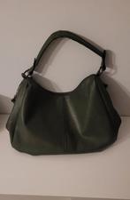 Donkergroene handtas, Sieraden, Tassen en Uiterlijk, Tassen | Damestassen, Ophalen of Verzenden, Zo goed als nieuw, Groen, Handtas