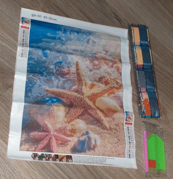 Diamond Painting - Ronde Steentjes - Zee Thema 30x40, Hobby en Vrije tijd, Knutselen, Nieuw, Materiaal, Ophalen of Verzenden