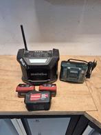 Metabo Bouwradio met 3 Accu's en Oplader, Ophalen of Verzenden, Gebruikt