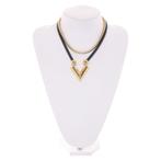 Louis Vuitton unieke dubbele ketting met grote V pendant, Sieraden, Tassen en Uiterlijk, Kettingen, Ophalen of Verzenden, Zo goed als nieuw