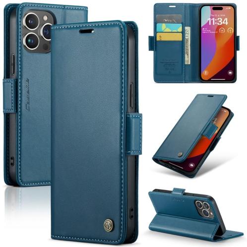 CaseMe Luxe Wallet Case voor Apple iPhone 15 Pro Max _ Blauw, Telecommunicatie, Mobiele telefoons | Hoesjes en Frontjes | Apple iPhone