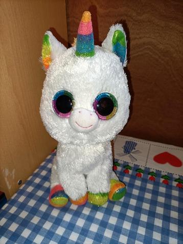 Ty witte eenhoorn knuffel 27 cm groot  beschikbaar voor biedingen