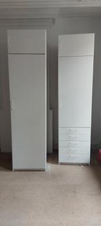 Wit geschilderde kledingkast(en) Pax,Ikea, Huis en Inrichting, Kasten | Kledingkasten, Ophalen, Gebruikt, 50 tot 100 cm, Minder dan 100 cm