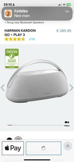 Harman Kardon Go + Play 3 Bluetooth Speaker, Ophalen of Verzenden, Zo goed als nieuw, 120 watt of meer, Front, Rear of Stereo speakers