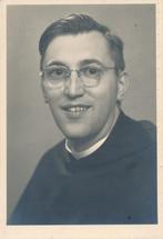 Fotoprentje bij plaatsing naar Parijs Max De Haas 1951, Ophalen of Verzenden, Zo goed als nieuw, Kaart of Prent, Christendom | Katholiek