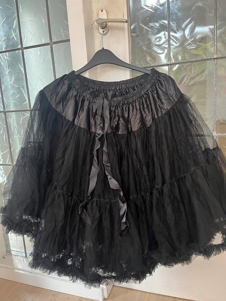 Zwarte Tule Petticoat Rok - Nieuw, Kleding | Dames, Rokken, Nieuw, Maat 38/40 (M), Zwart, Knielengte, Ophalen of Verzenden