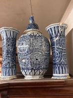 antieke delfts blauwe vazen, groot 50 cm, Antiek en Kunst, Ophalen