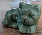 Porseleinen kleine kattenbeeld 6 cm, Ophalen of Verzenden, Dier