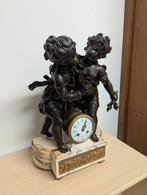 Grote Franse pendule met dikke putti s, Antiek en Kunst, Antiek | Klokken, Ophalen