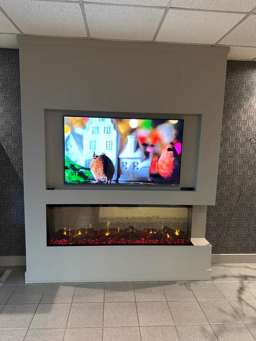 Cinewall haard met tv erboven sfeerhaard, Huis en Inrichting, Haarden, Nieuw, Elektrische haard, Ophalen of Verzenden