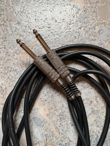 Audio kabel - 2x 6,3 mm stekker mono - ca.6m.               beschikbaar voor biedingen