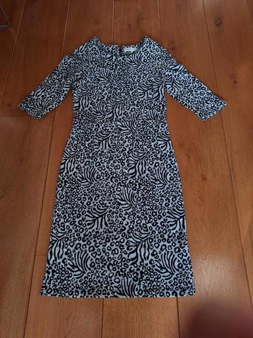 Warme jurk print M/L rits halflang driekwart mouwen mooi beschikbaar voor biedingen