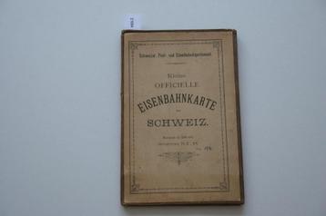 Kleine officielle Eisenbahnkarte der Schweiz 1:500 000 ~1870 beschikbaar voor biedingen