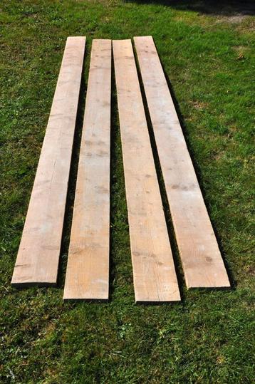 4x 360cm steigerhouten planken (32 x 200mm) beschikbaar voor biedingen