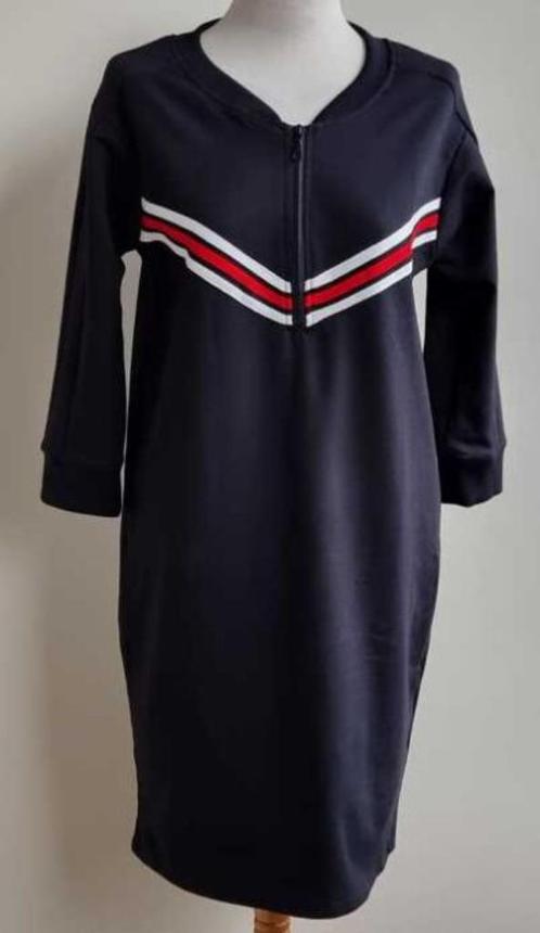 G-Maxx zwart jurkje met biezen mt. S, Kleding | Dames, Jurken, Zo goed als nieuw, Maat 36 (S), Zwart, Boven de knie, Ophalen of Verzenden