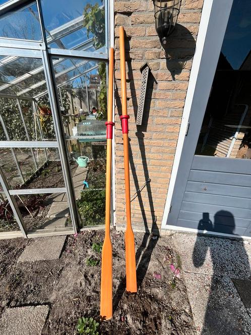 Roeispanen hout, Watersport en Boten, Peddels, Gebruikt, Enkelbladige peddel, Ophalen