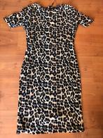 Prachtige jurk in panterprint van Juffrouw Janssen maat M/L, Maat 38/40 (M), Bruin, Ophalen of Verzenden, Zo goed als nieuw
