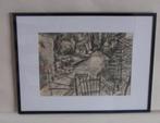 Hubert Bekman "Leudal" de leumolen limburg potlood tekening, Verzenden
