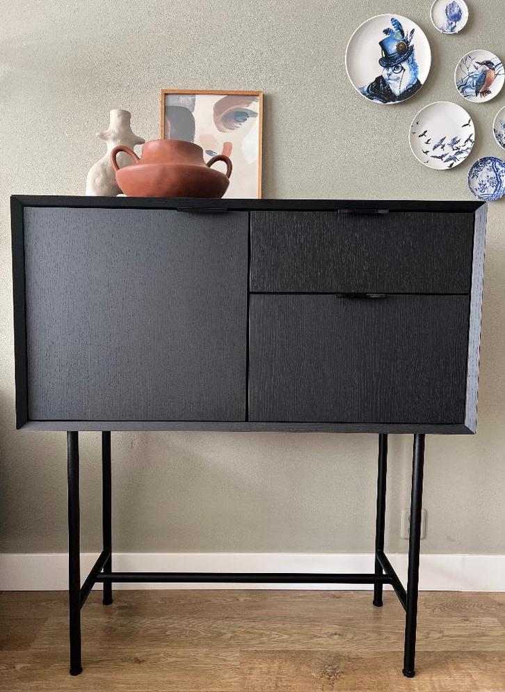 Bodilson design cabinet / vakkenkast Filippa - Zwart, Huis en Inrichting, Kasten | Dressoirs, Zo goed als nieuw, 50 tot 100 cm