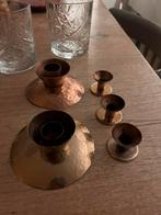 Rose kleurige kandelaars, Antiek en Kunst, Antiek | Kandelaars, Ophalen of Verzenden, Koper of Brons