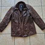Stoer leren jack, Kleding | Heren, Jassen | Winter, Ophalen, Zo goed als nieuw, Maat 52/54 (L), Bruin
