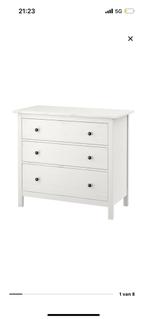 Commode Hemnes, Ophalen, Zo goed als nieuw, 3 of 4 laden, Minder dan 100 cm