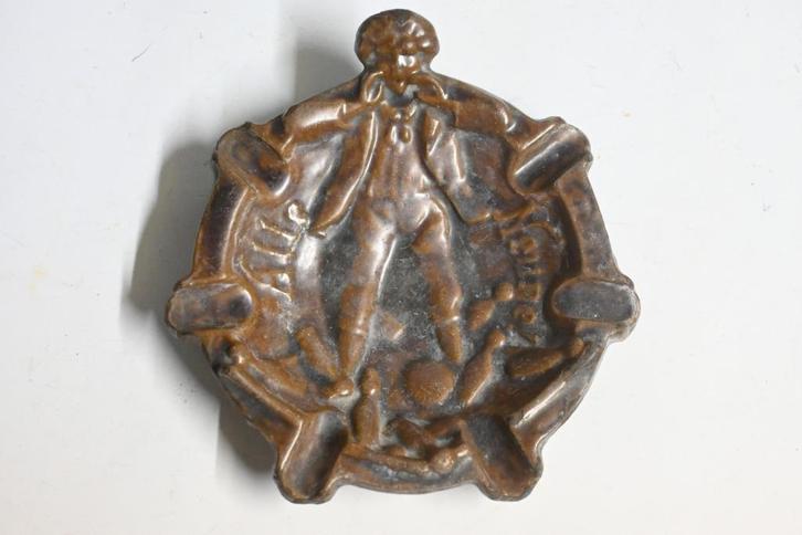 alle neun ! antieke asbak kegelen kegelbaan duitsland, Antiek en Kunst, Curiosa en Brocante, Ophalen of Verzenden