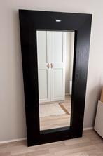 Grote spiegel met zwarte houten lijst (IKEA), Ophalen, Gebruikt, 75 tot 100 cm, 150 tot 200 cm