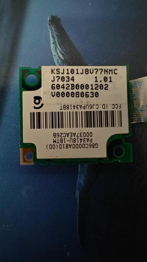 Toshiba PA3418U-1BTM Laptop bluetooth module, Computers en Software, Netwerkkaarten, Gebruikt, Intern, Ophalen of Verzenden