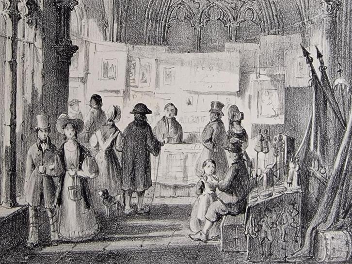 Domkerk te Utrecht (1860), Antiek en Kunst, Kunst | Etsen en Gravures, Ophalen of Verzenden