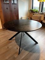 Ronde tafel | hout & metaal (zwart), Ophalen, Gebruikt