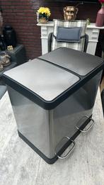 Duo bak 40 liter (2x20liter), Met pedaal, 40 liter of meer, Ophalen of Verzenden, Zo goed als nieuw