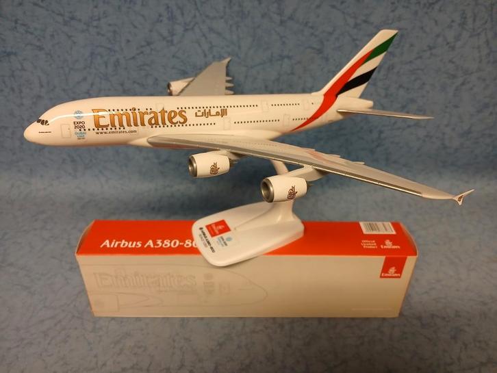 Airbus A380-800 Emirates Expo (nieuw), Hobby en Vrije tijd, Modelbouw | Vliegtuigen en Helikopters, Nieuw, Groter dan 1:72, Overige merken