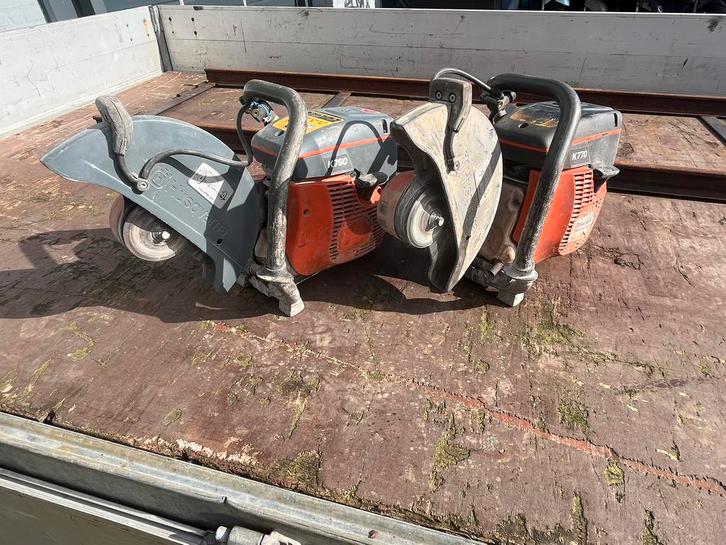 Husqvarna K760 Bandenzaag – Bouwjaar 2013– Loopt Goed, Tuin en Terras, Heggenscharen, Gebruikt, Benzine, Ophalen of Verzenden