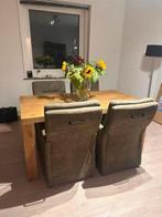 Eetkamer stoelen leenbakker set van 4 op wielen, Huis en Inrichting, Stoelen, Ophalen of Verzenden, Zo goed als nieuw, Overige kleuren