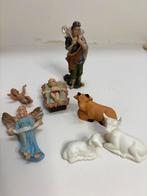 7 delig setje vintage kerststal figuren, Ophalen of Verzenden, Zo goed als nieuw