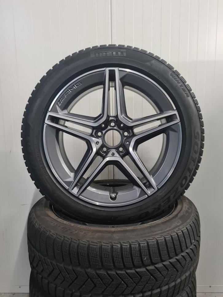 19' Mercedes S-Klasse W223 AMG Line Velgen met winterbanden, Auto-onderdelen, Banden en Velgen, Banden en Velgen, Winterbanden
