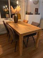 Eikenhouten eettafel van Karwei, Huis en Inrichting, Tafels | Eettafels, Gebruikt, 100 tot 150 cm, Eikenhout, Ophalen of Verzenden
