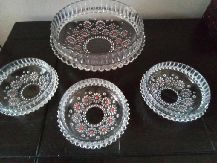 Walther Crystal Glass, Glazen Kom, Aanbod Kom Fabiola Coral, Antiek en Kunst, Antiek | Glas en Kristal, Ophalen of Verzenden