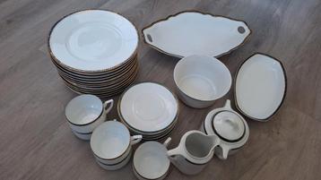 Vintage Porseleinen Servies - 30 Delig - P.S.A.G. beschikbaar voor biedingen
