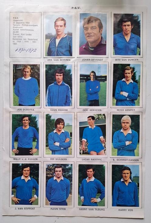 Vanderhout 1971 voetbalplaatjes eredivisie, Verzamelen, Sportartikelen en Voetbal, Gebruikt, Poster, Plaatje of Sticker, Feyenoord