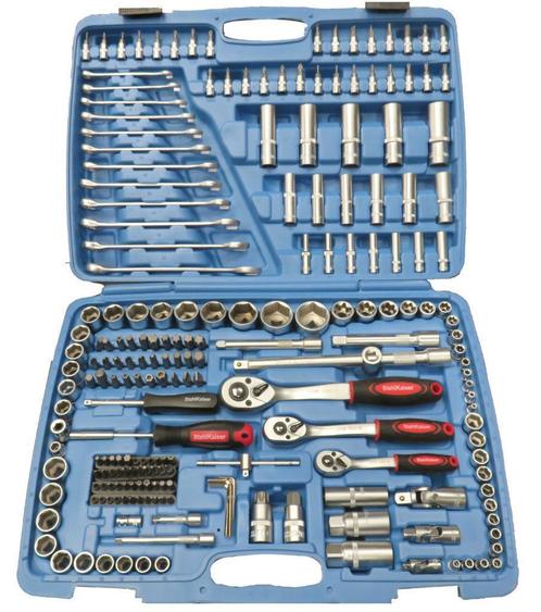 Dop - sleutel set 216dlg. Pro, Auto diversen, Autogereedschap, Nieuw, Ophalen of Verzenden