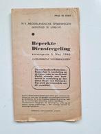 Oud NS Spoorboekje/Beperkte Dienstregeling 6 mei 1946, Boek of Tijdschrift, Gebruikt, Ophalen of Verzenden, Trein